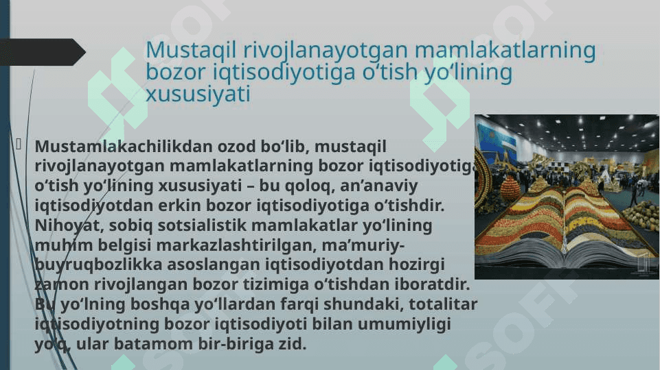 BOZOR IQTISODIYOTI VA UNING ASOSIY XUSUSIYATLARI 6