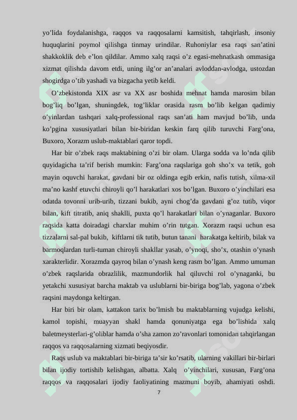 O'ZBEK XALQ TOMOSHA SAN'ATI 7