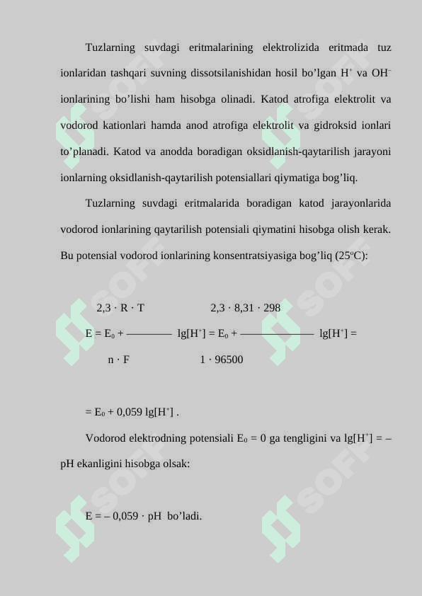 SUYUQLANMADA VA ERITMALARDA ELEKTROLIZ 2