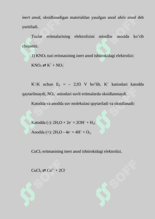 SUYUQLANMADA VA ERITMALARDA ELEKTROLIZ 4