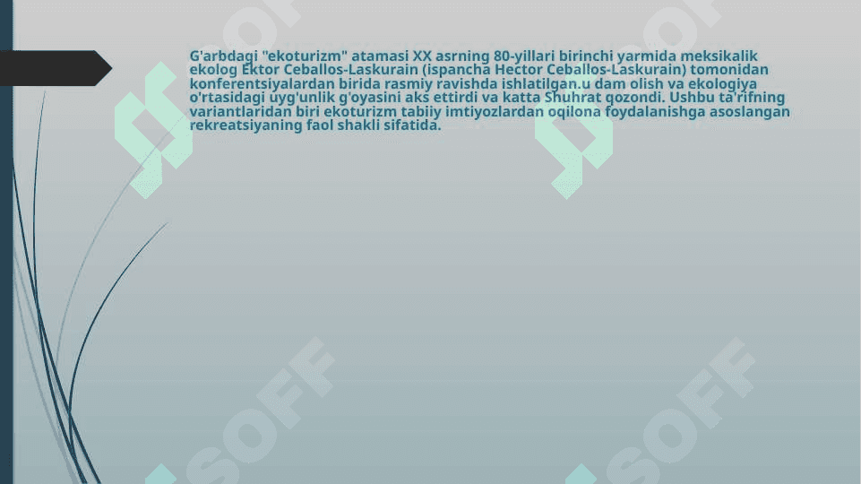 Ekologik turizmni rivojlantirish resurslari 2