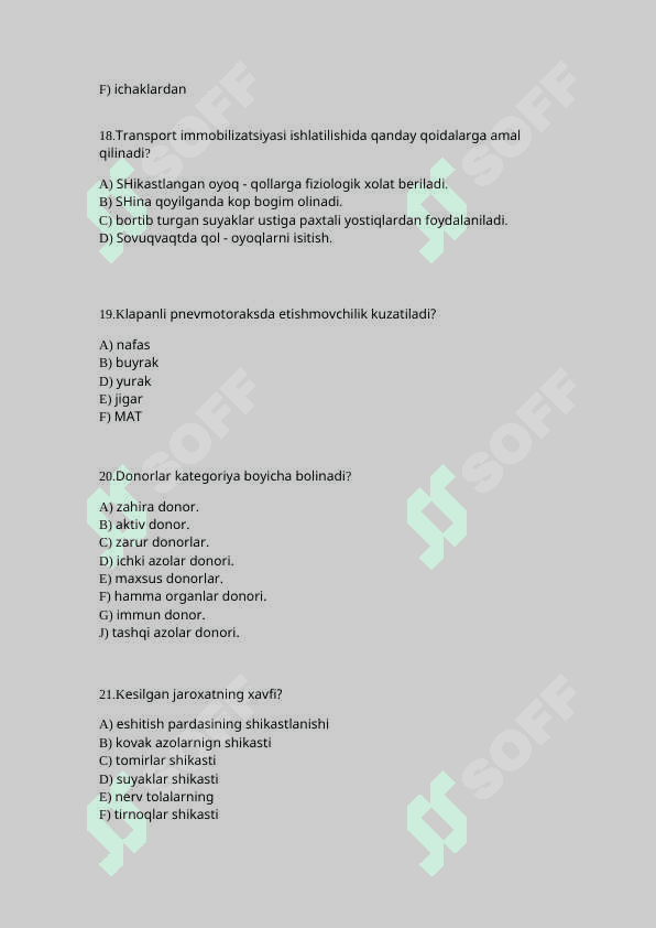 Umumiy xirurgiyadan test savollari 5