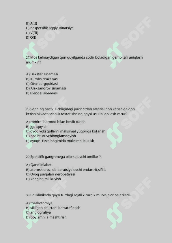 Umumiy xirurgiyadan test savollari 7