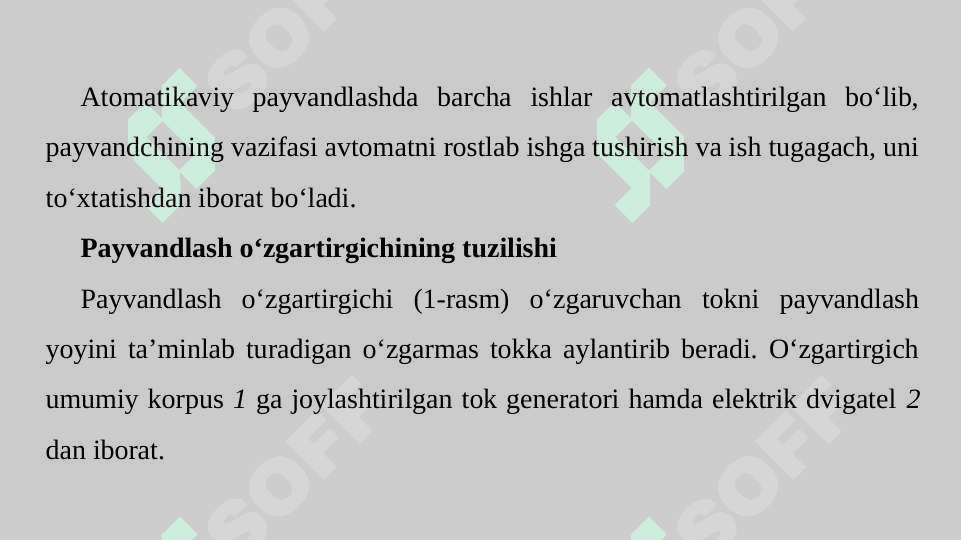 ELEKTR YOYLI PAYVANDLASH 3