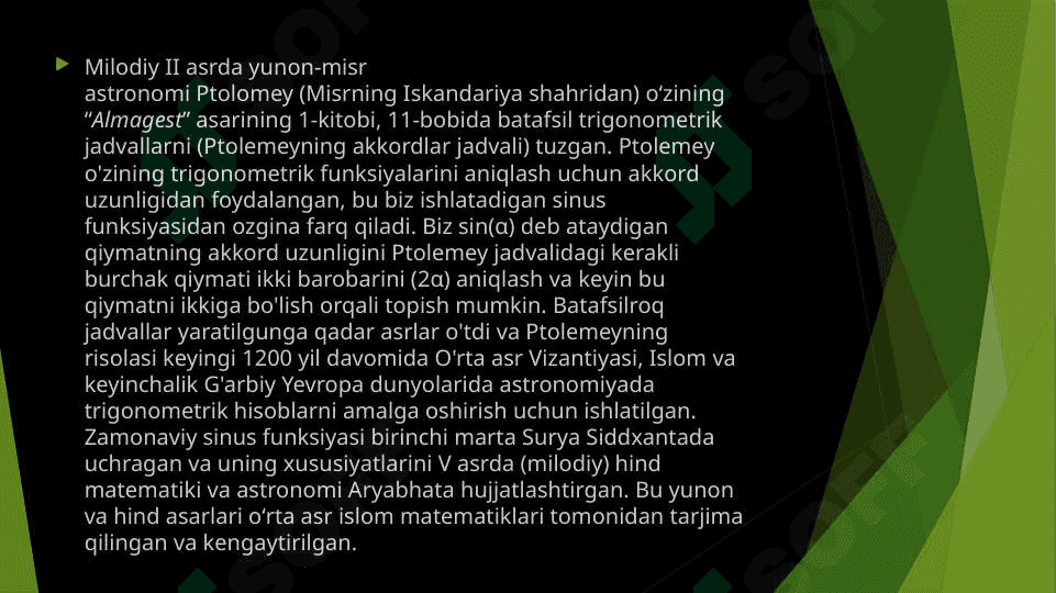 Trigonometrik ayniyatlar 5