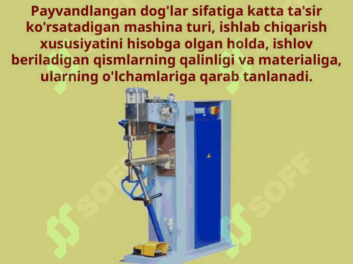 Kontaktli payvandlash qurilmalari 5