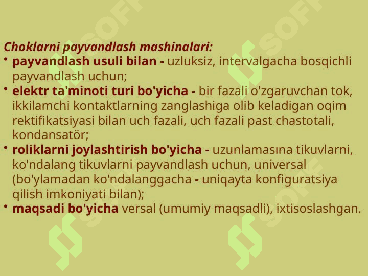 Kontaktli payvandlash qurilmalari 7