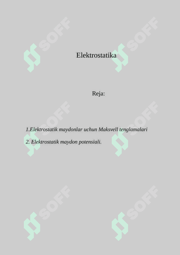 Elektrostatika 2