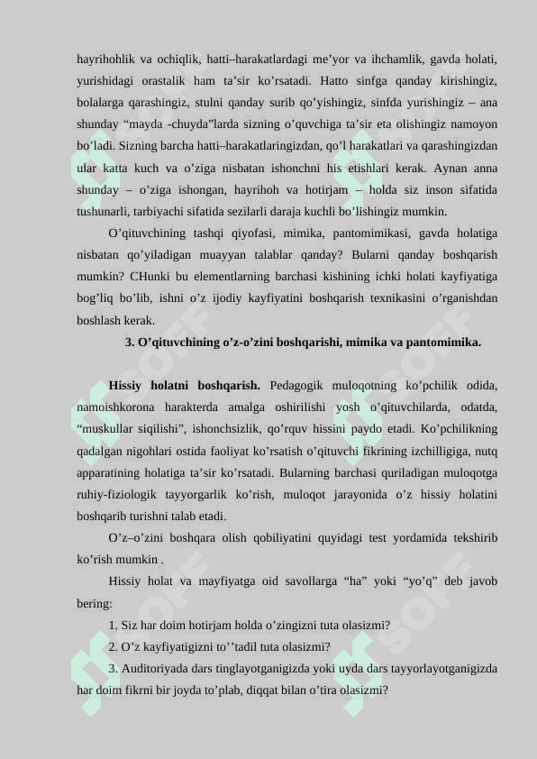 Pedagogik texnika mimik va pantomimik mahorat 4