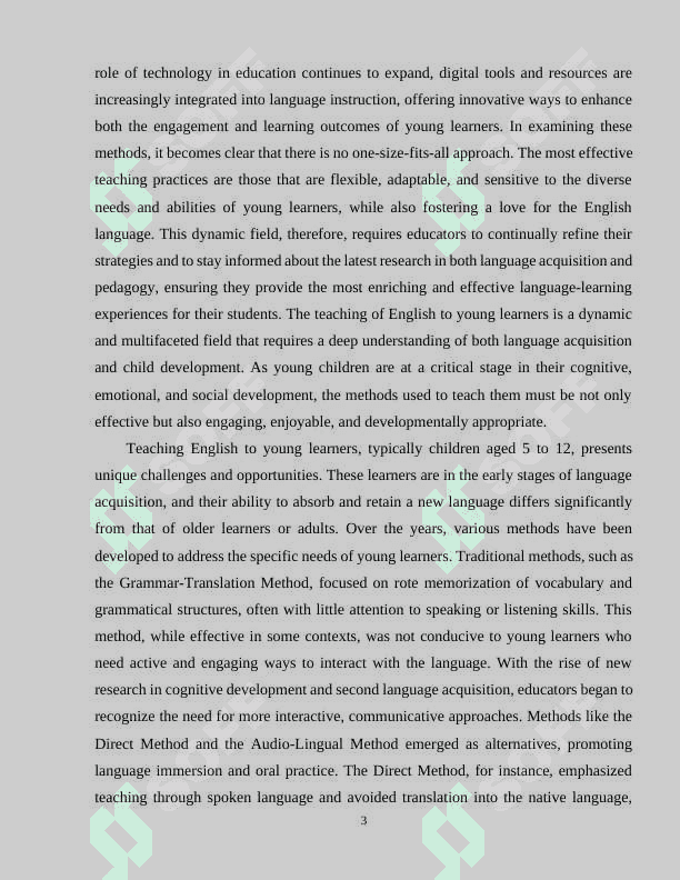 METHODS OF TEACHING ENGLISH TO YOUNG LEARNERS 3