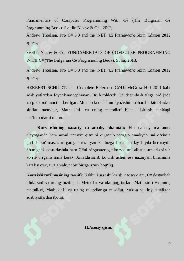 C# dasturlash tilining Math sinfi va uning metodlari 5