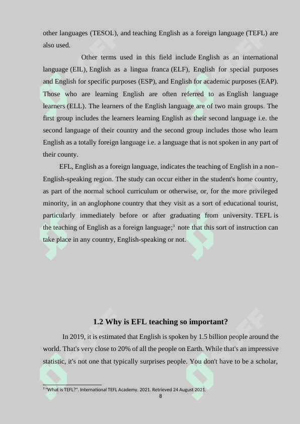 Using mobile phones in EFL clacces 8