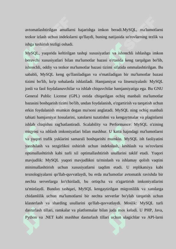 Tashkilotni moliyaviy oqimlarini boshqarish uchun avtomatlashtirilgan yordamni tashkil etish uchun ma’lumotlar bazasini yaratish 7