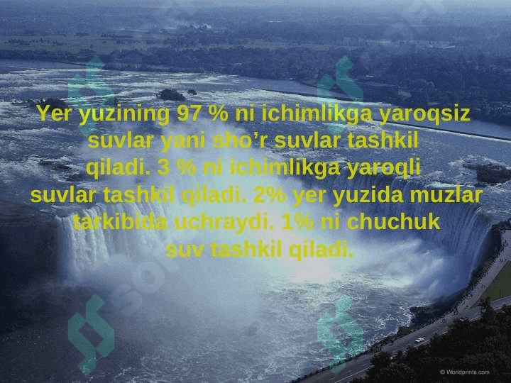 BIOSFERA  VA  UNING  TARKIBI, MODDALARNING  AYLANISHI 8