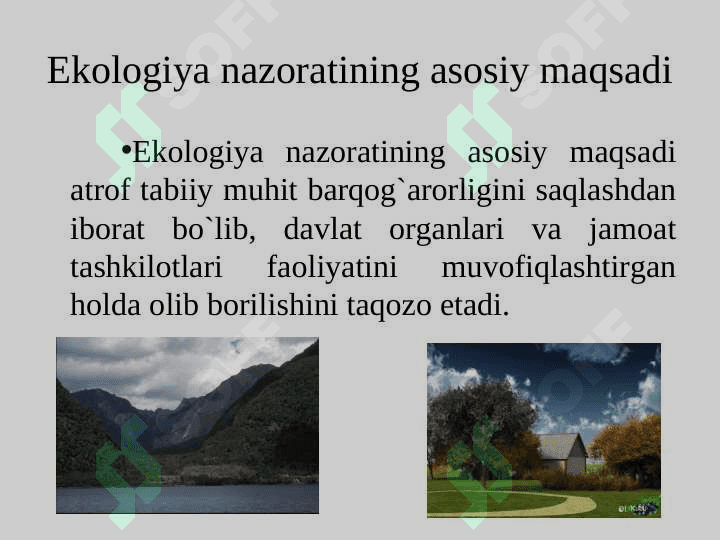 Ekologiya nazorati va ekologik ekspertizasining huquqiy holati 3