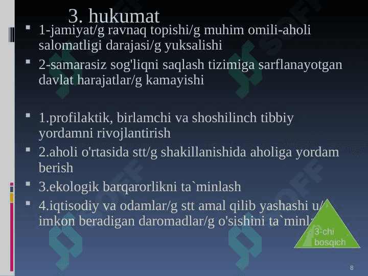 Yuqumli bo'lmagan kasalliklar profilaktikasining gigiyenik asoslari 8