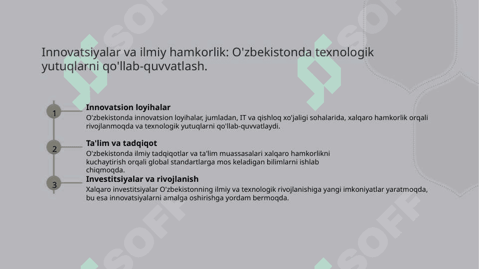 XALQARO ILMIY TEXNIKAVIY  HAMKORLIK 4