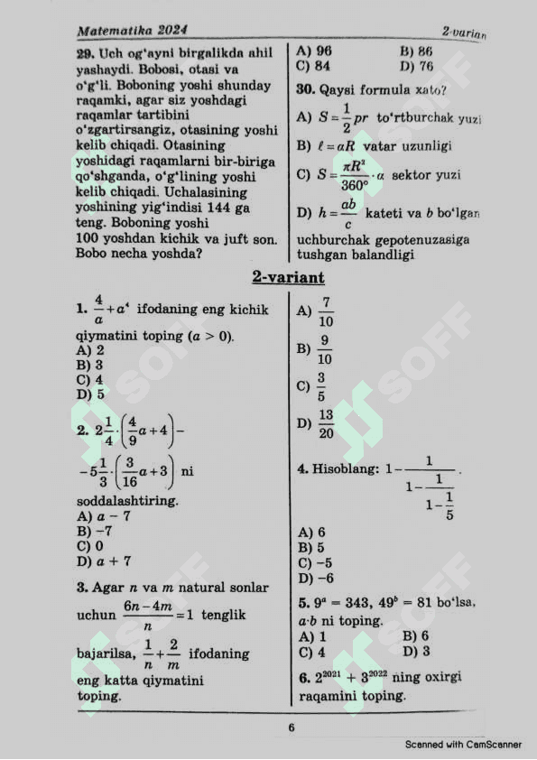Matematika 2024 dtm 5