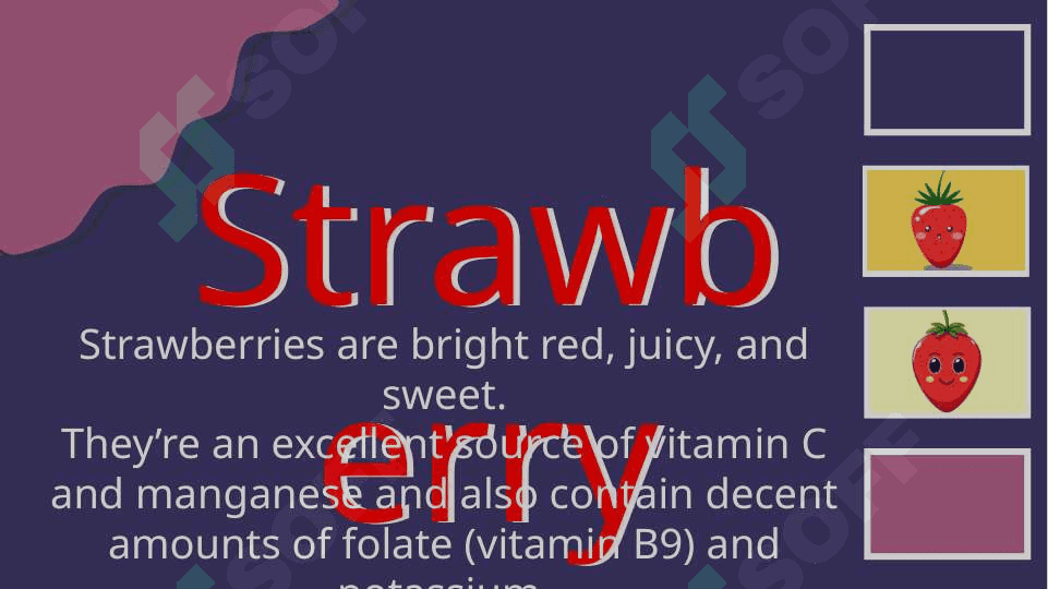 Fruits and vegetables 3