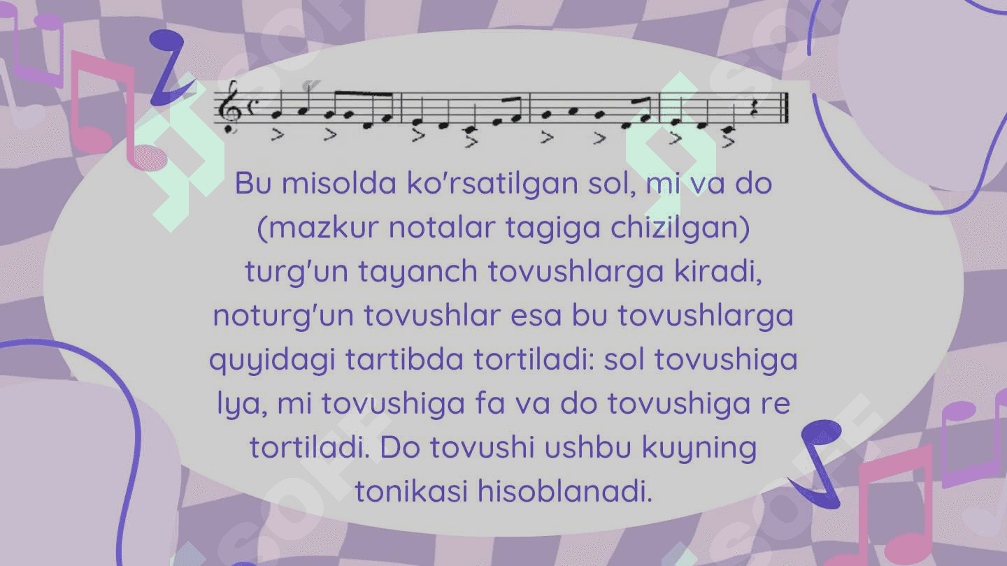 Lad va tonalliklar (Major va minor ladlari va ularning turlari) 6