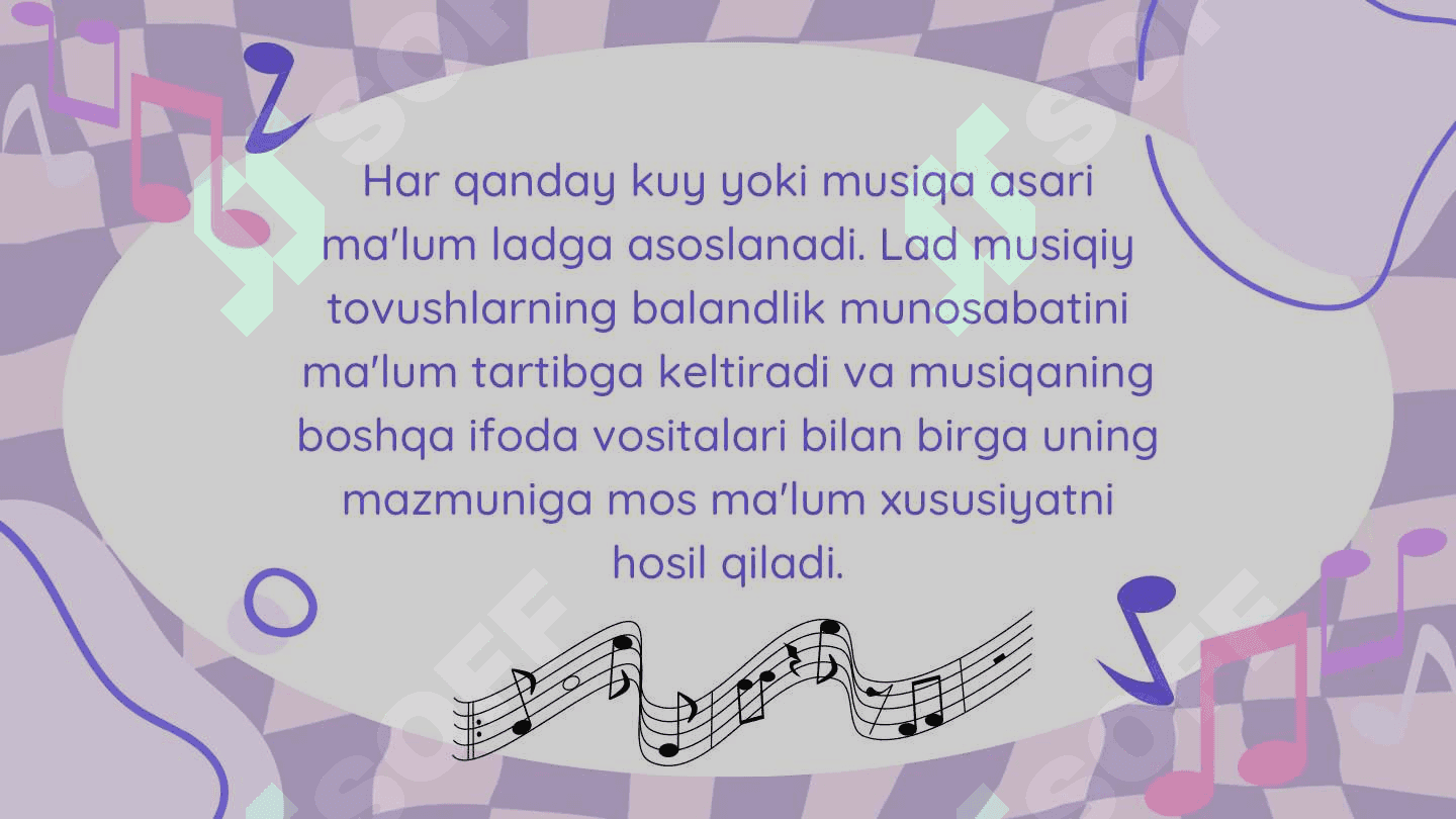 Lad va tonalliklar (Major va minor ladlari va ularning turlari) 8