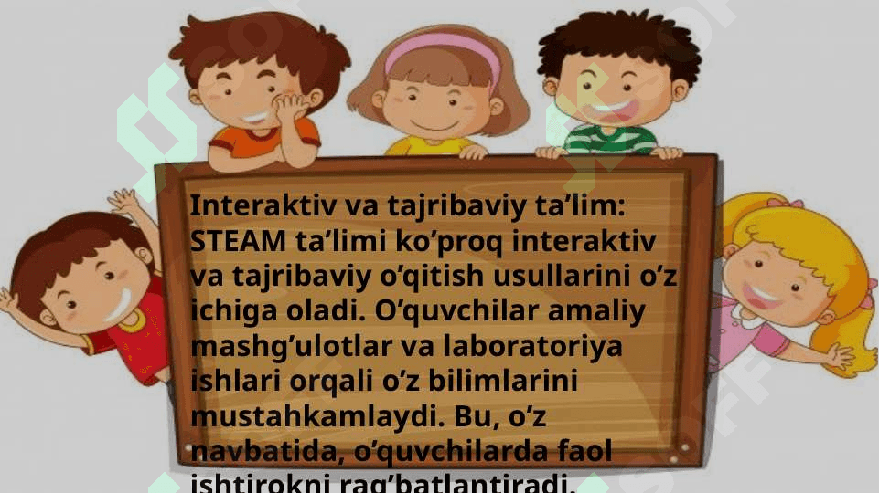 Boshlang‘ich ta’limda STEAM texnologiyasi va uni o‘qish  metodikasi 5