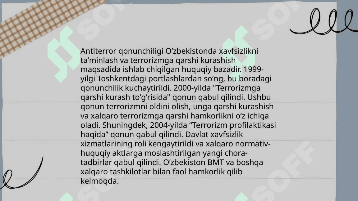 Oʻzbekistonning terrorizmga qarshi kurashish tajribasi 4