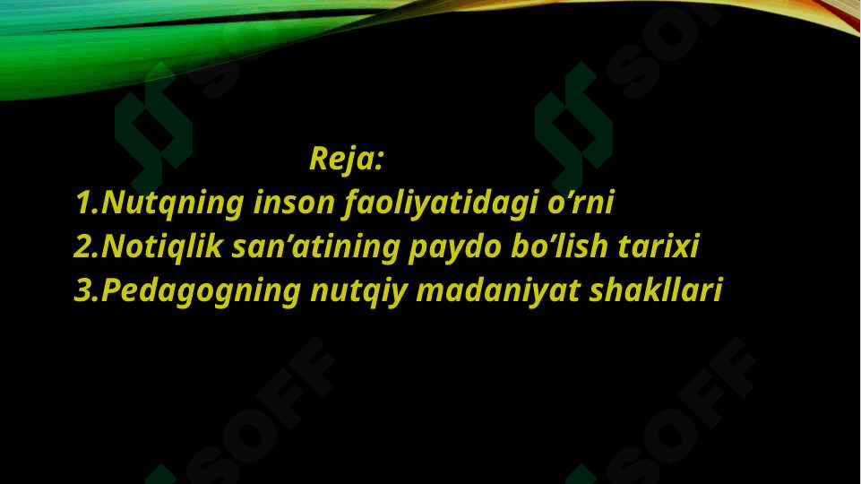 Nutq texnikasi  va notiqlik ma’daniyati 2