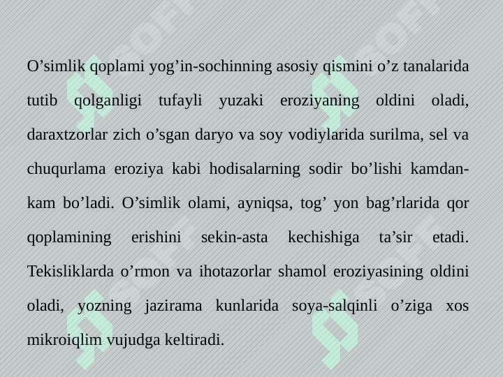 Biologik resurslardan oqilona foydalanish masalalari 5