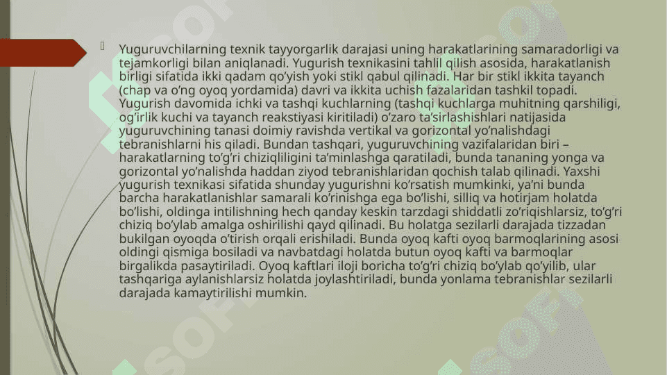 O’RTA VA UZOQ MASOFALARGA YUGURISH TEXNIKASI ASOSLARI 3