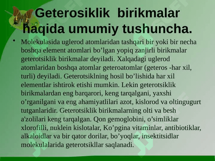 Tiazol va uning hosilalarining xossalari 4