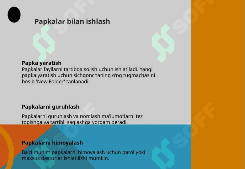 Windows OTda ishlash ko‘nikmalarini takomillashtirish 7