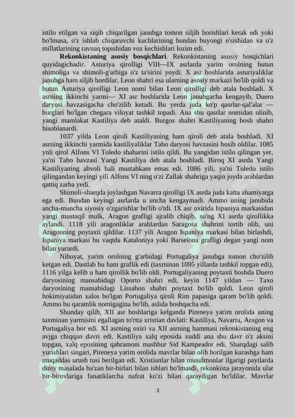 XI-XV asrlarda Pireney yarim oroli davlatlari 3