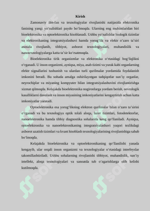 Bioelktronika, optoelektronika 3