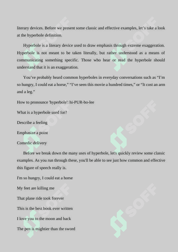 Hyperbole and Understatement 5