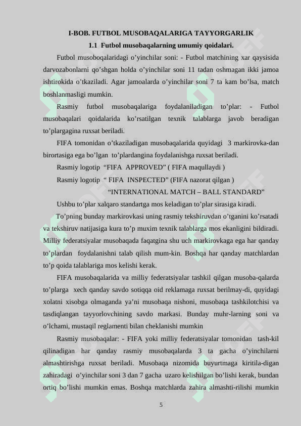 Futbol o'yinida musobaqalarni rejalashtirish 5