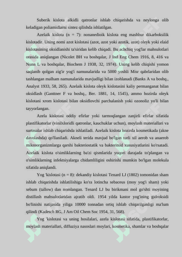 Dikarbon kislotalar m.ish 7