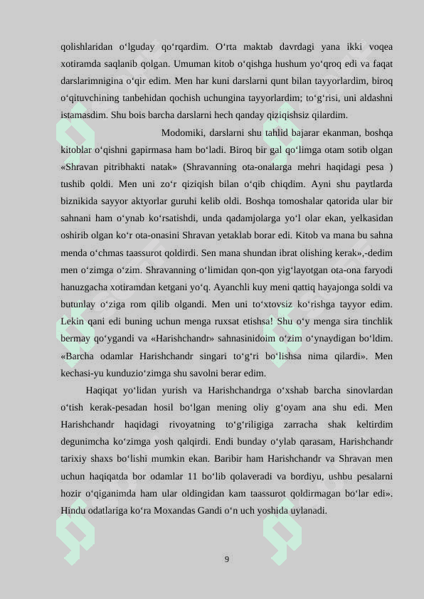 Maxatma Gandining ijtimoiy va siyosiy qarashlari 8