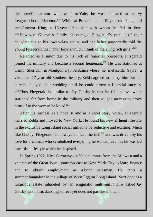 The great Gatsby nobel 3