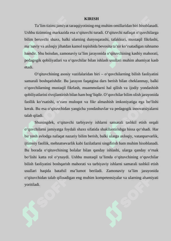 O‘qituvchining o‘quvchilar bilish faoliyatini boshqarish mahorati va tarbiyaviy ishlarni tashkil etish mahorati 2