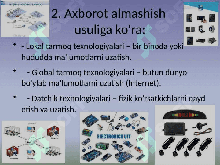 Axborot texnologiyasi tushunchasi  va klasifikatsiyasi 5