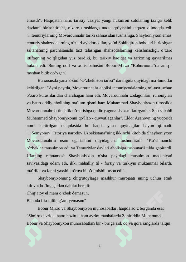 MUHAMMAD SHAYBONIYXONNING MADANIY SOHADAGI FAOLIYATI 6