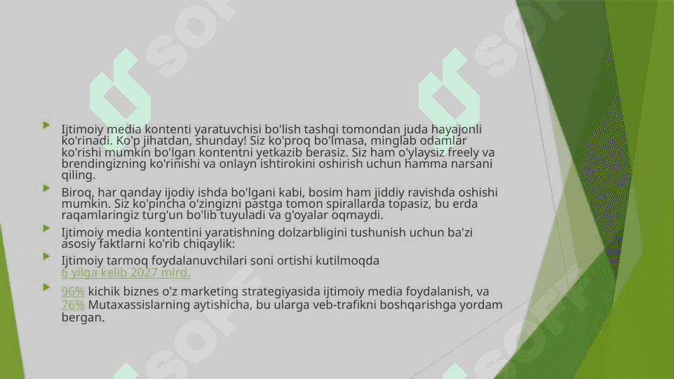 Mediya kontet yaratish va undan yaratish 3