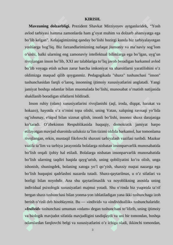 Individuallikning o’ziga xos xususiyatlari 3