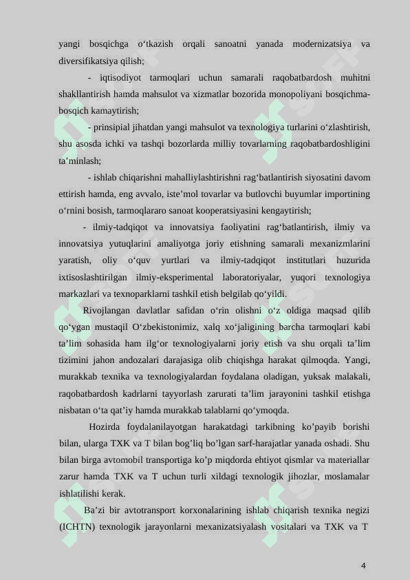 Avtomobil kuzovi hamda kabinasiga texnik xizmat ko‘rsatish va ta’mirlash ishlari uchun kerakli texnologik jihozlar tahlili 4