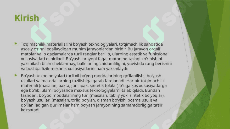 Toqimachilik materilarni turli sinfdagi boyovchi moddalar bilan boyash tehnalogiyalari 3