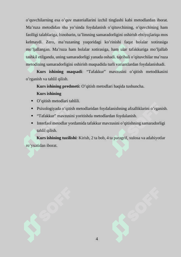 Tafakkur mavzusini o’qitish metodikasi 4