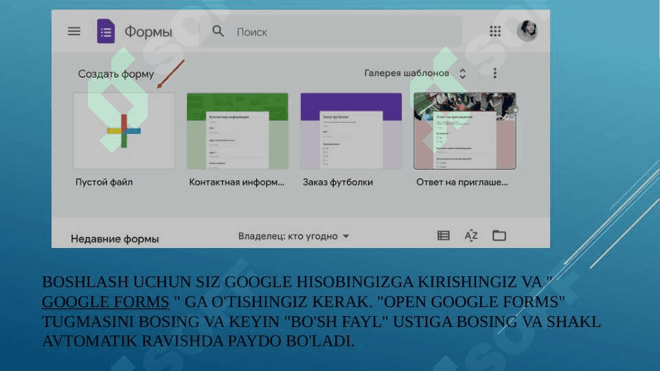 GOOGLE FORMS DASTURI 3