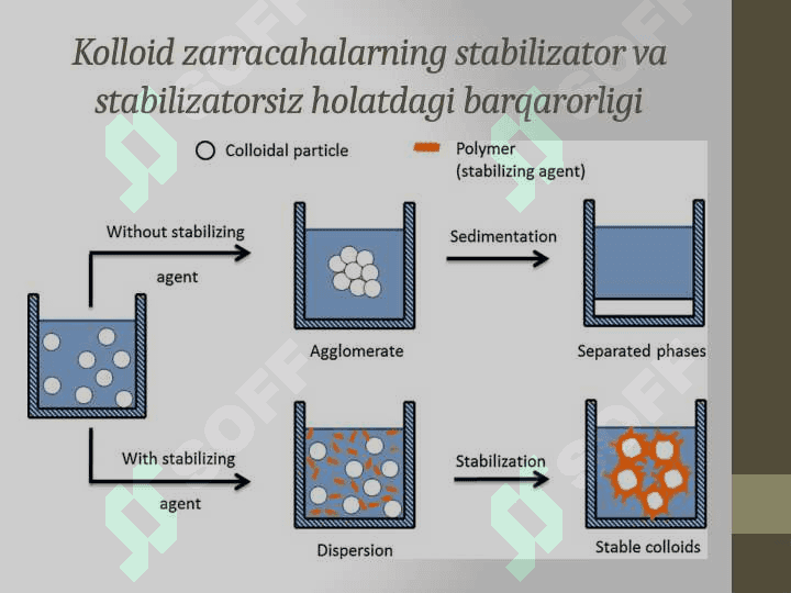 Kolloid sistemalarning turg’unligi . Koagullanish . Shultse-Gardi qoidasi 4