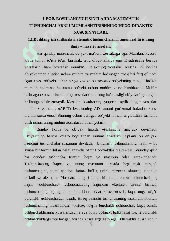 Boshlangich sinf matematikasining psixo-didaktik xususiyatlari 5